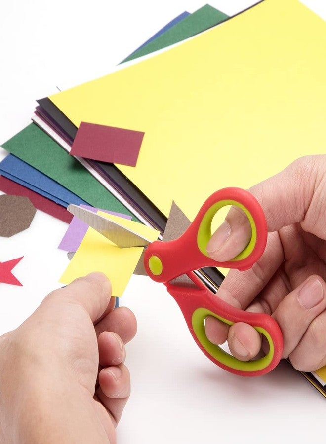 Galadim Kids Scissors (24 Count Teacher Pack, Rounded-tip, 5.5 Inch) - 5.5’’ Soft Touch Blunt School Student Scissors Shears GD-016-R-Q (Pack of 24) - Image 4